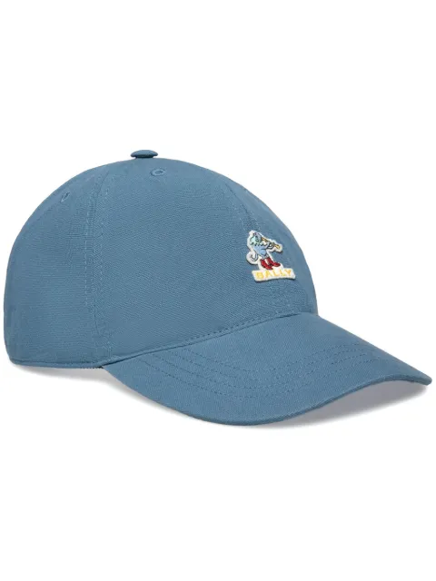 Bally logo-appliqué cotton cap