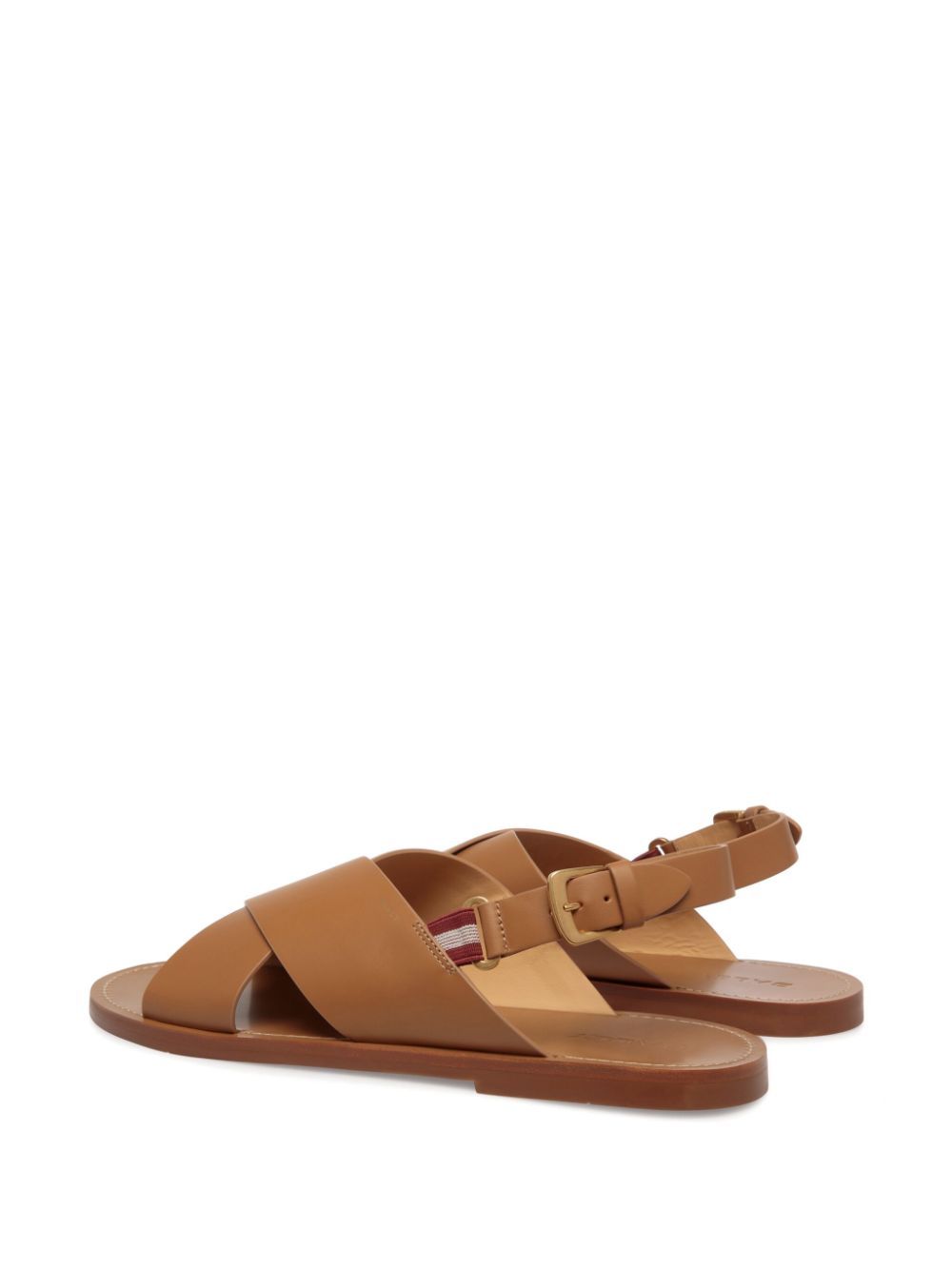 Bally Chateau crossover-strap leather sandals Brown