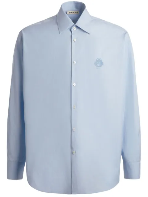 Bally logo-embroidered cotton shirt 