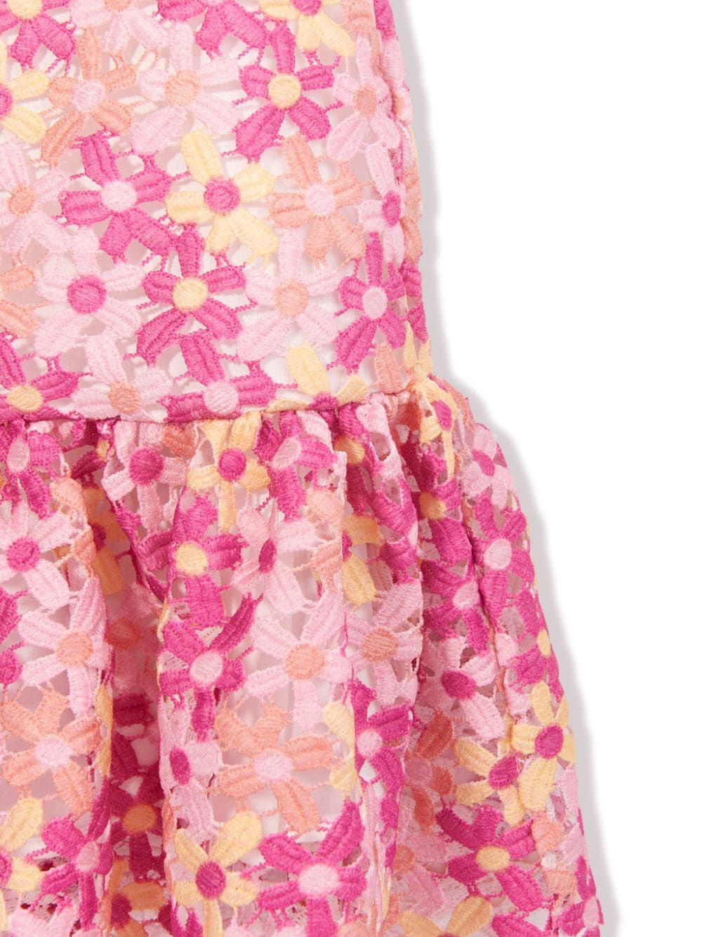花卉刺绣伞形连衣裙