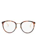 Linda Farrow Calthorpe oval-frame glasses - Gold