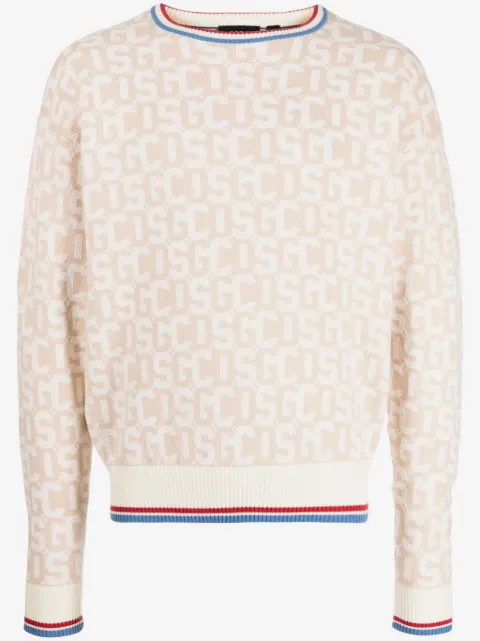 GCDS intarsia-knit logo jumper