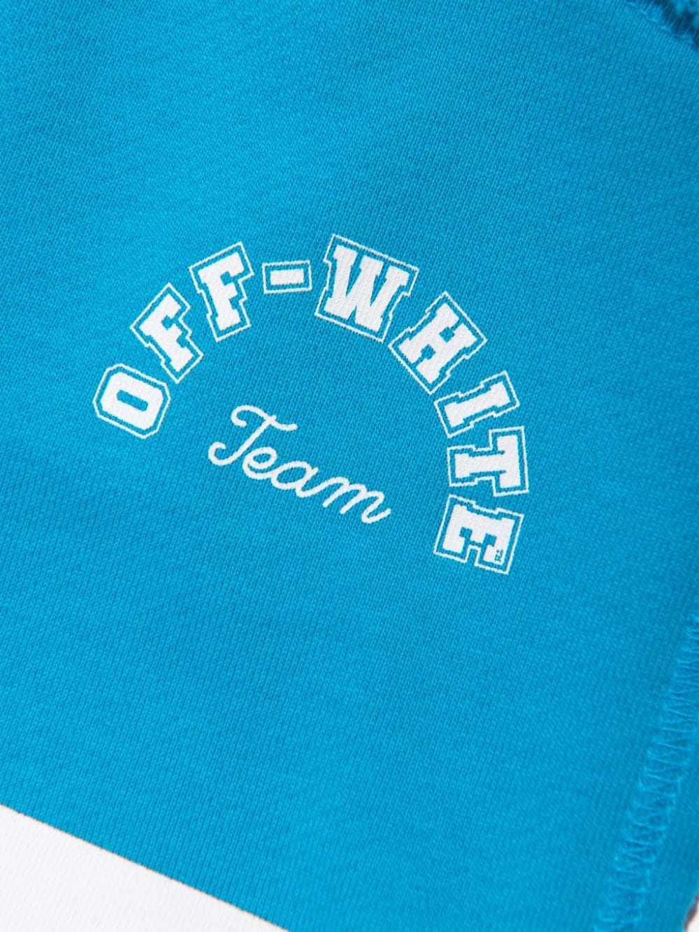 Off-White Kids Shorts met logoprint Blauw