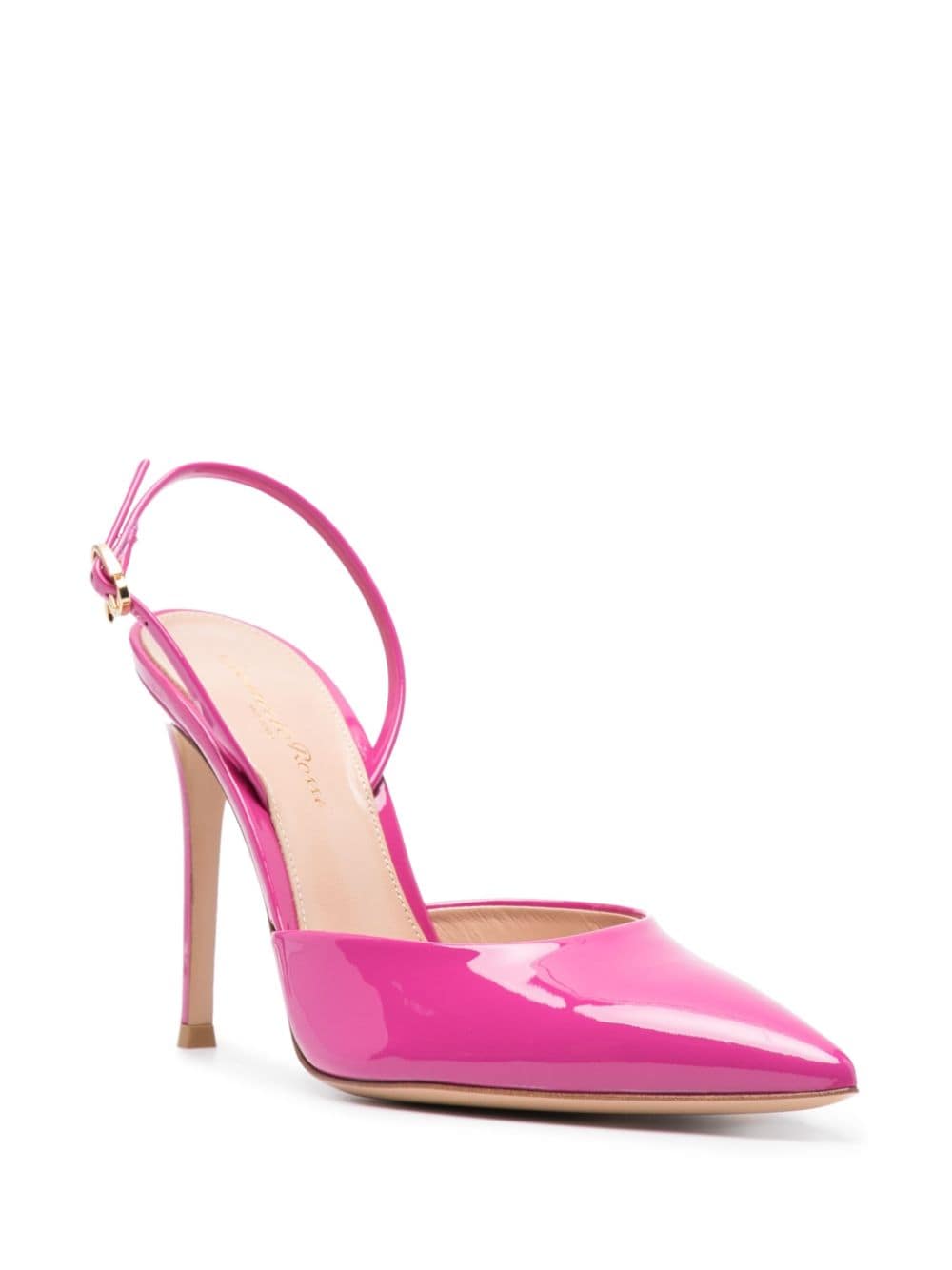 Gianvito Rossi Ribbon d'Orsay 105mm pumps - Roze