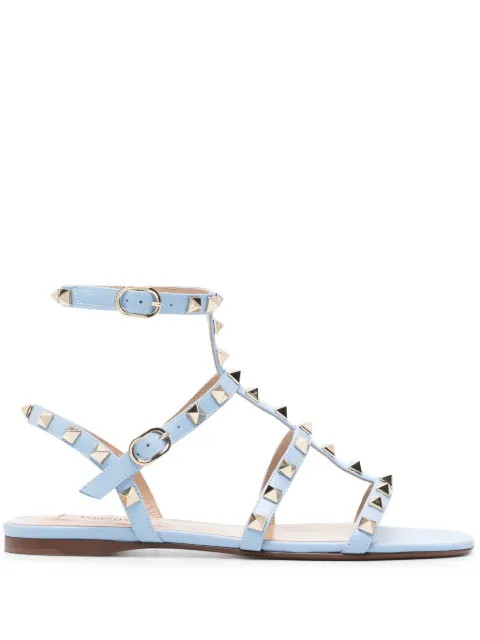 Valentino Garavani Sandália Rockstud de couro