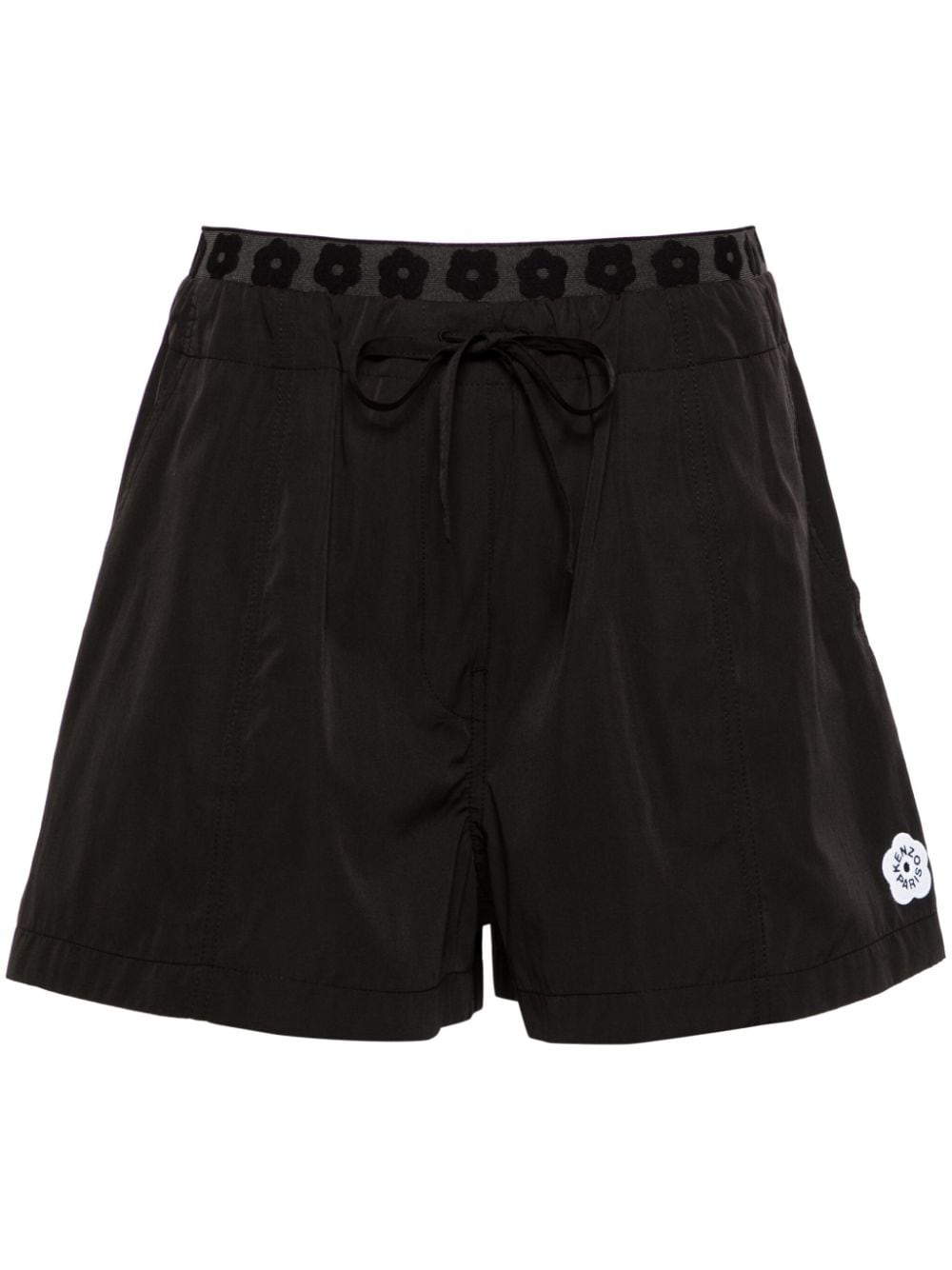 Shop Kenzo Boke 2.0 Drawstring Mini Shorts In Black
