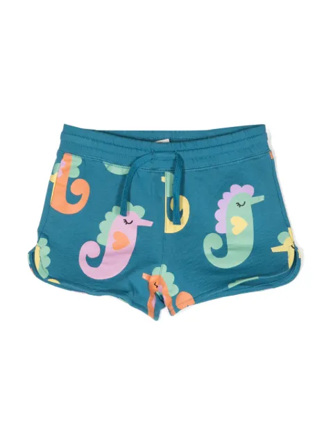 Stella McCartney Kids animal-print cotton shorts