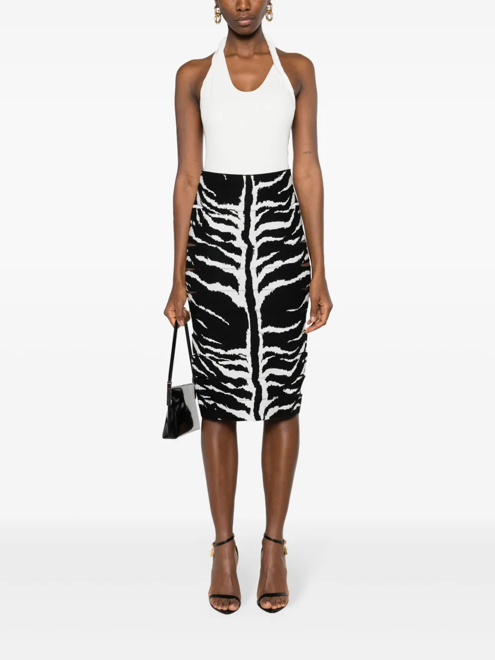 Alaïa jupe crayon à motif intarsia | Jupes crayon | Image 2