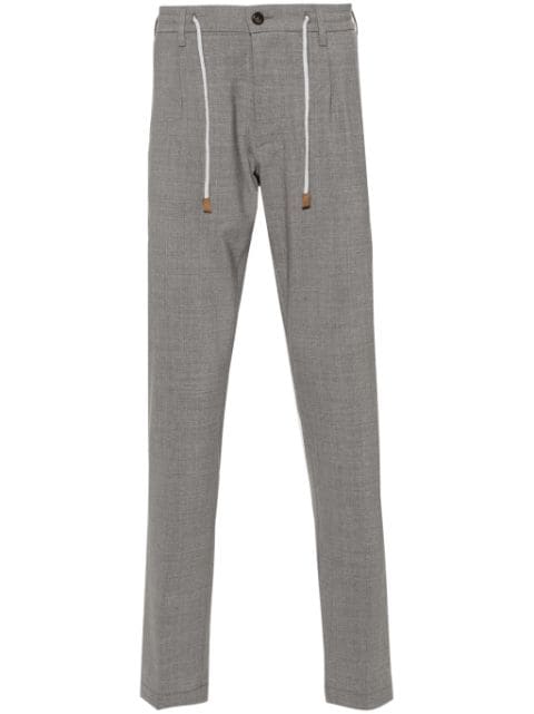 Eleventy pressed-crease trousers