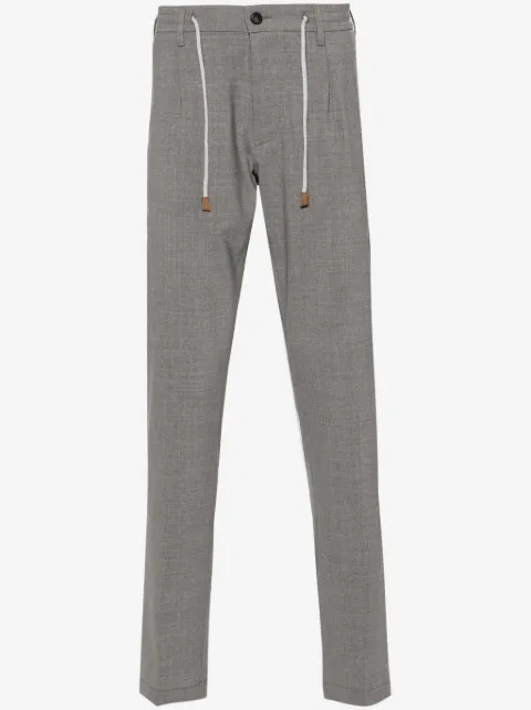 Eleventy pressed-crease trousers