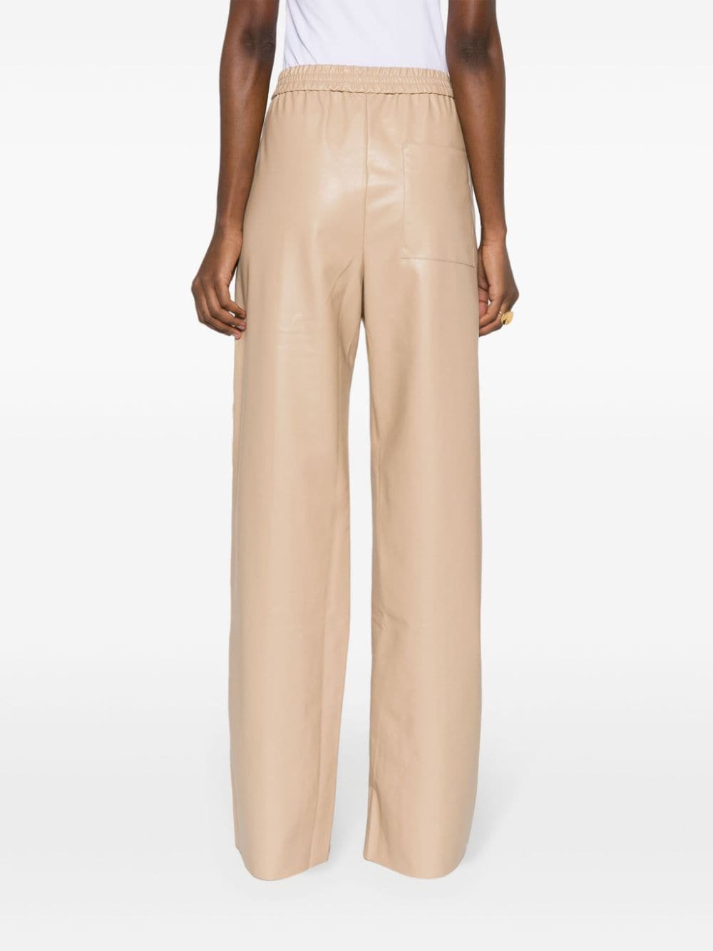 Shop Wolford Seam-detail Straight Trousers In Braun