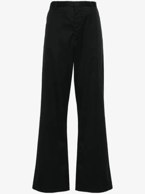 R13 high-waist wide-leg trousers