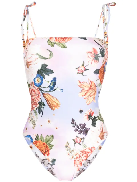 Agua Bendita Kailan floral-print swimsuit