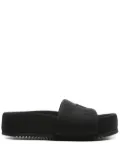 Vic Matie logo-embossed padded slides - Black