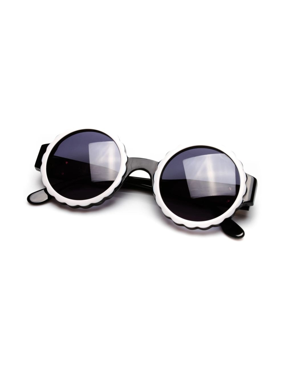 Pre-owned Chanel 1994 Round-frame Sunglasses In Black