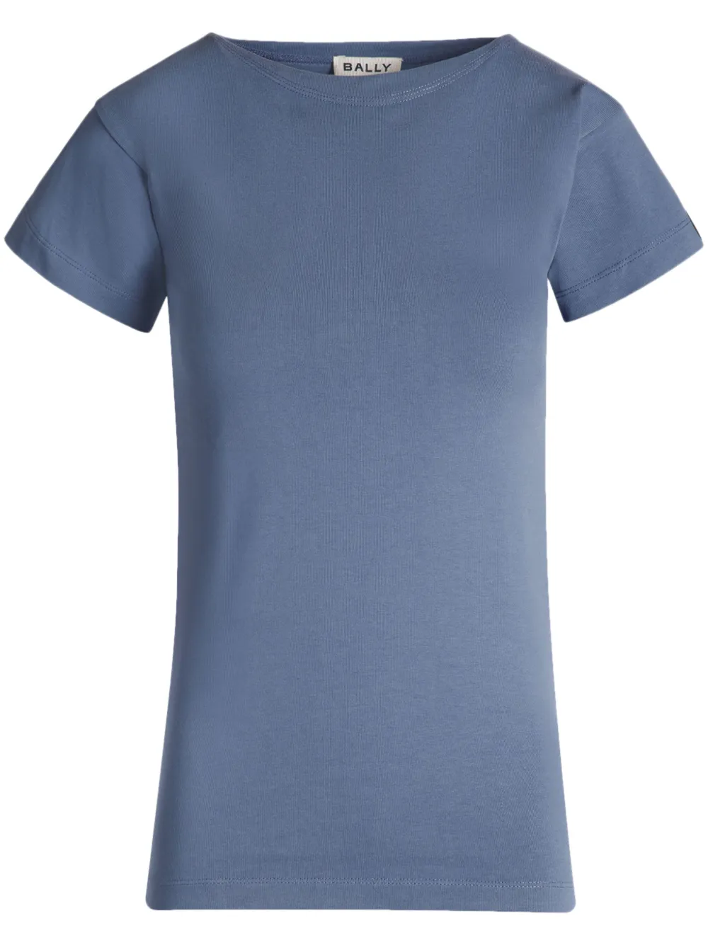 Shop Bally Logo-tag T-shirt In Blue