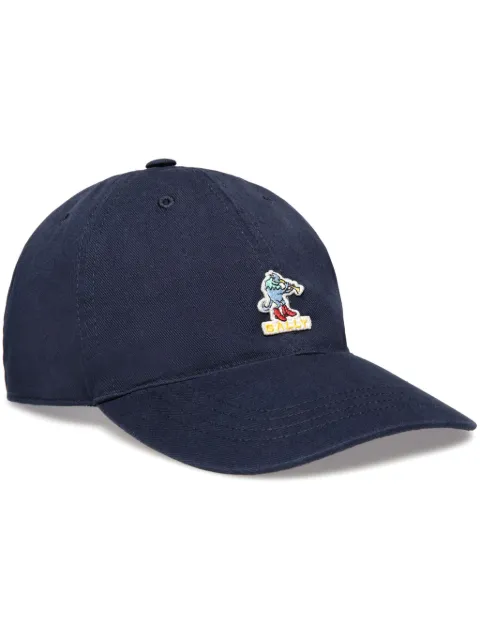 Bally logo-appliqué cotton cap