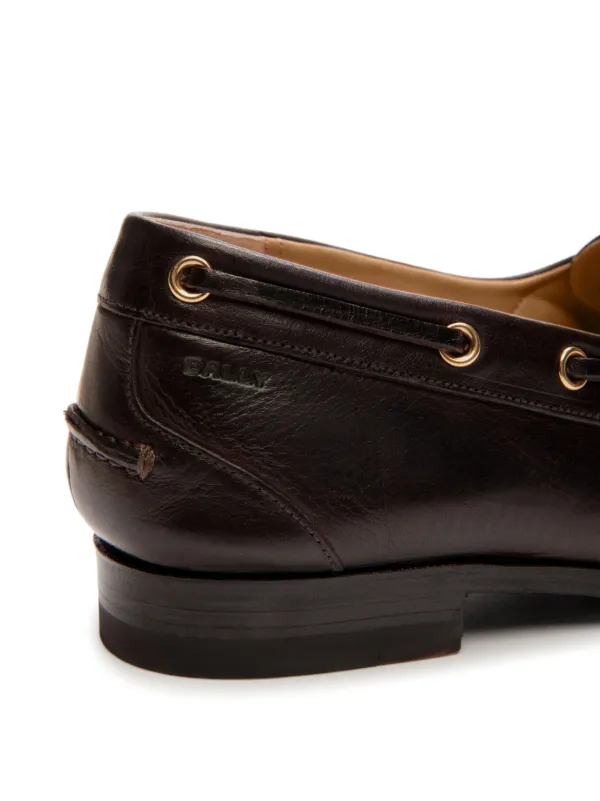 ローファー・オックスフォード BALLY PLUME LOAFERS IN PERFORATED LEATHER Bally Plume Leather Loafers | Brown | FARFETCH