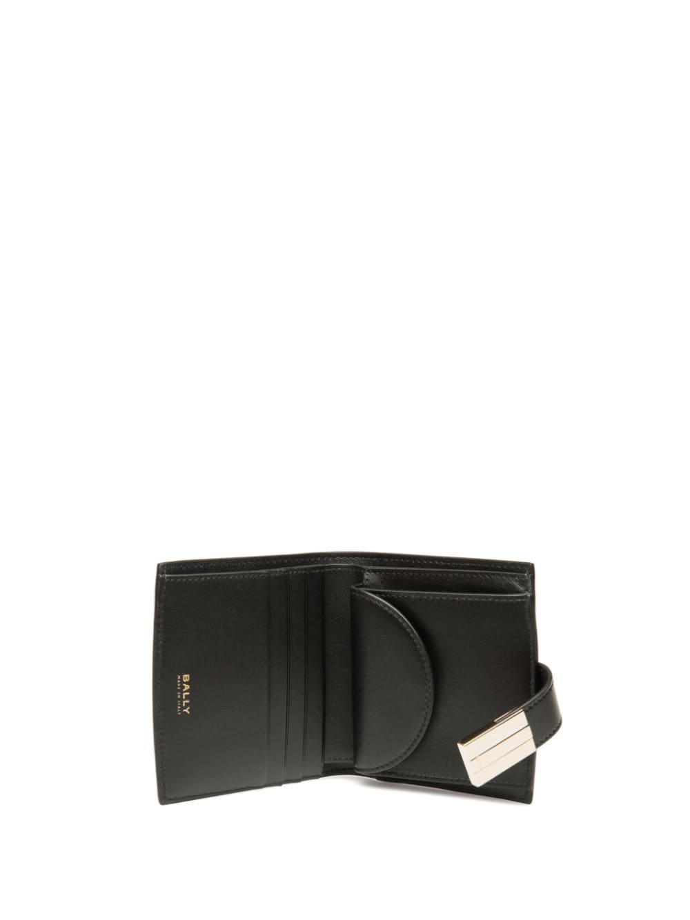 Shop Bally Ollam Leather Wallet In Black