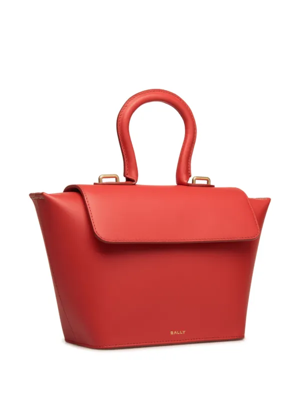 Bally Belle Leather Crossbody Bag | Red | FARFETCH