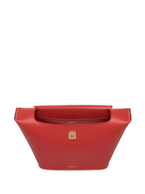 Bally Belle Leather Crossbody Bag | Red | FARFETCH