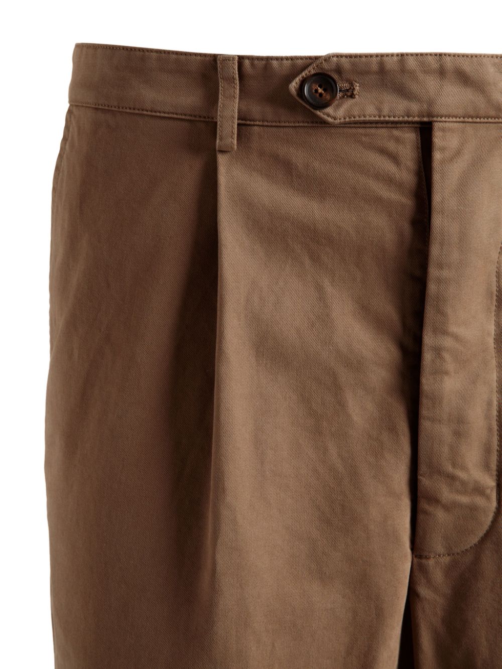 Shop Bally Straight-leg Cotton Chinos In Brown