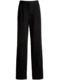 Bally high-waist belted cotton trousers - Black