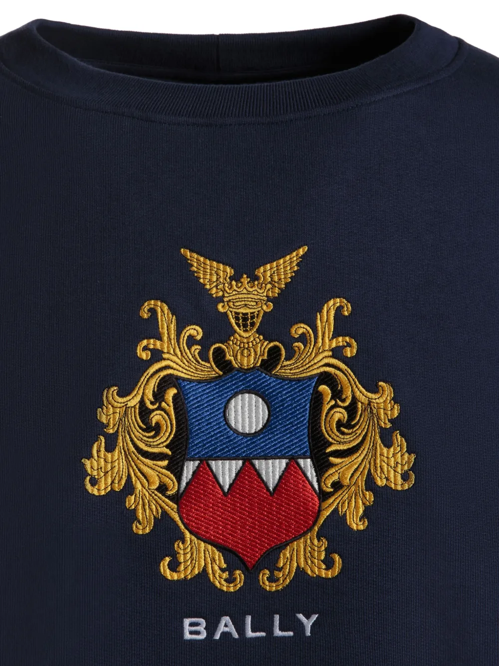 Bally Sweater met geborduurd logo Blauw