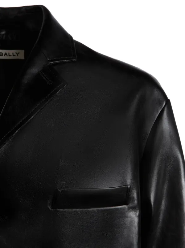 Bally レザー シングルジャケット | ブラック | FARFETCH JP