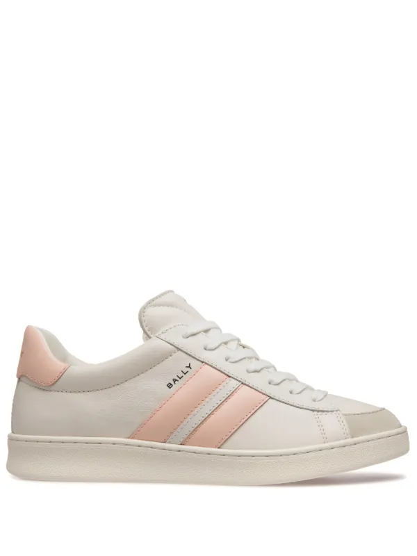 Bally Tyger Leather Sneakers in White