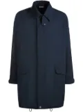 Bally ripstop-texture mid-length parka - Blue