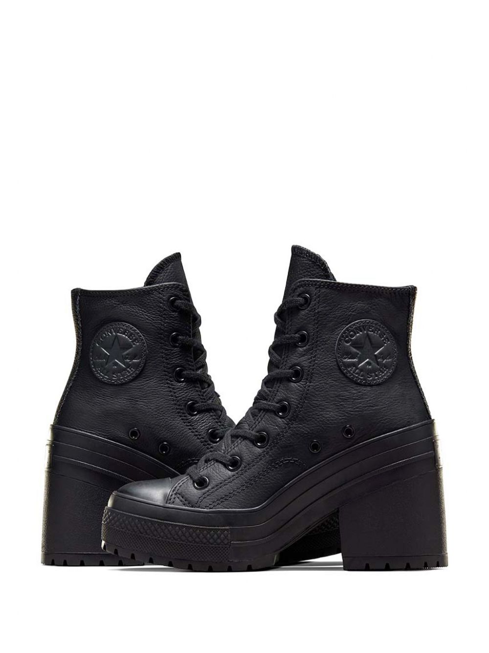 Converse Leren laarzen Zwart