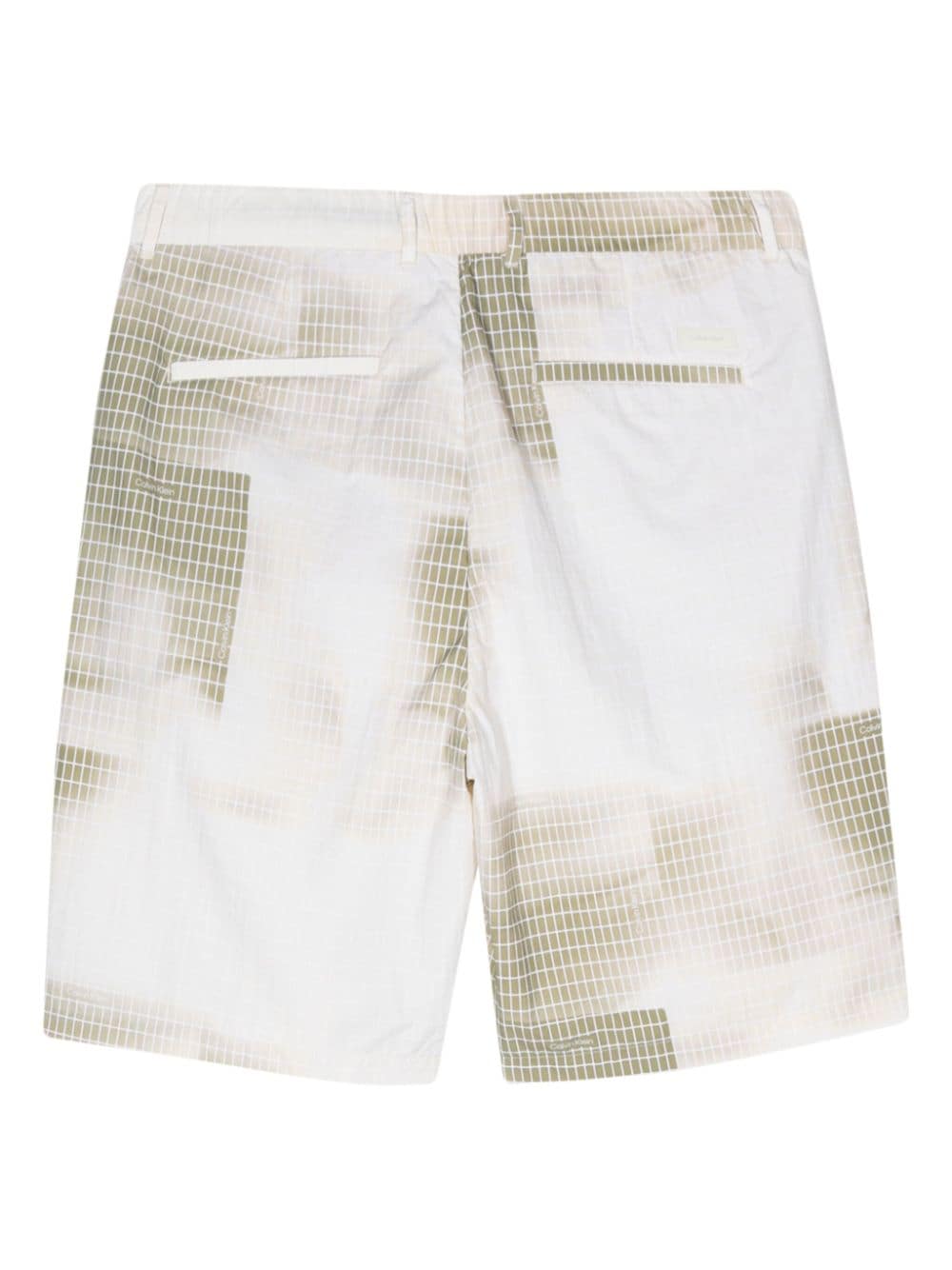 Calvin Klein graphic-print deck shorts - Beige