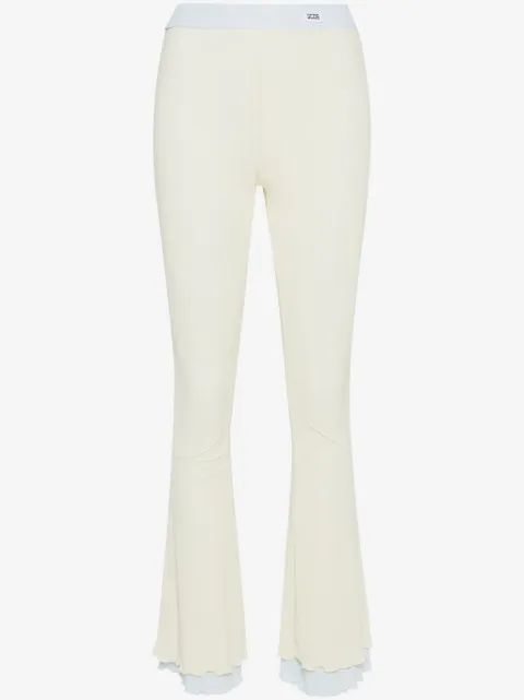 GCDS pantalones acampanados a capas