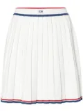 GCDS pleated knit skirt - White