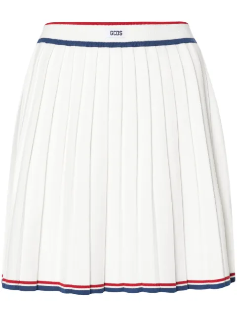 GCDS pleated knit skirt