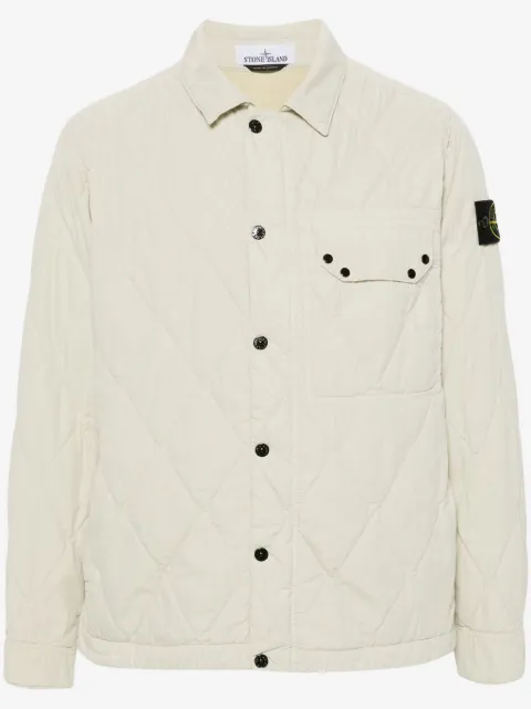 Stone Island Compass-badge quilted jacket