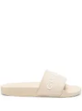 Givenchy logo-embossed slides - Neutrals