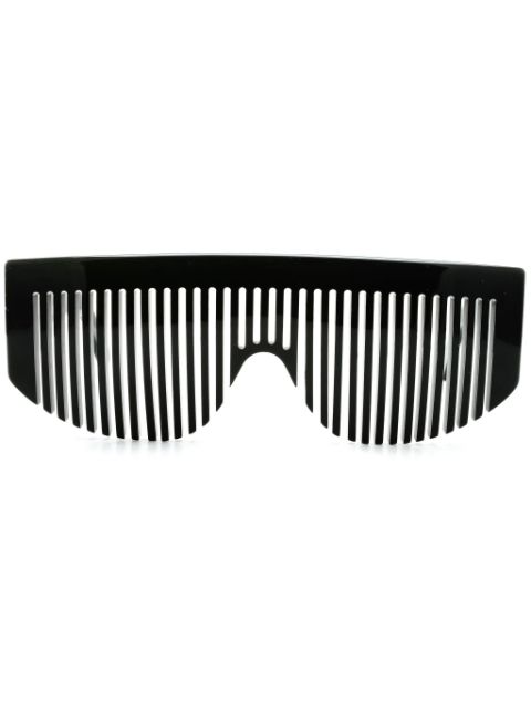 Cheap HOT SALE CHANEL 1993 comb-detail sunglasses Women