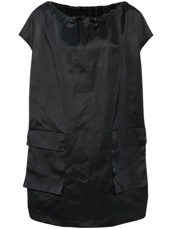 MM6 Maison Margiela drawstring-neck Cargo Minidress MM6 Maison Margiela drawstring-neck Cargo Minidress