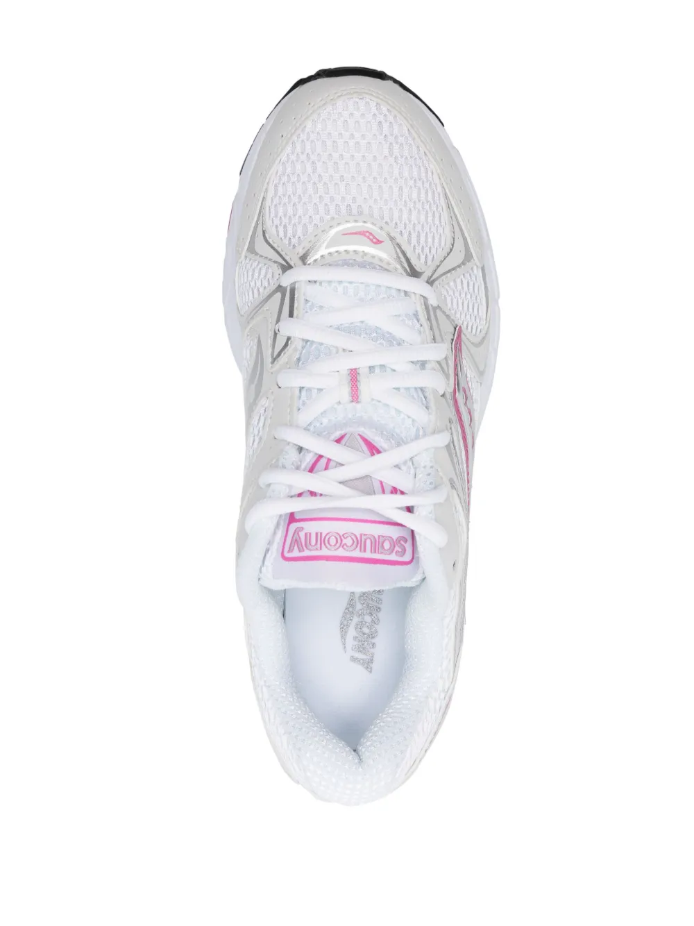 Saucony Lace-up Mesh Sneakers In White