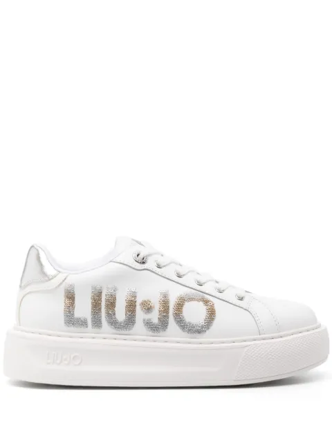 LIU JO Kylie sequined-logo sneakers