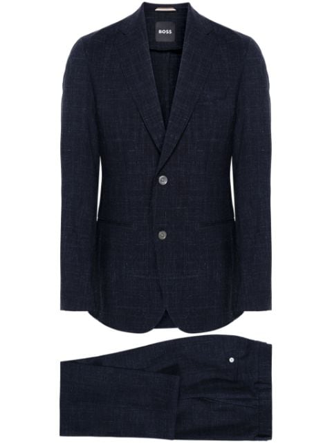 BOSS notched-lapels single-breasted suit