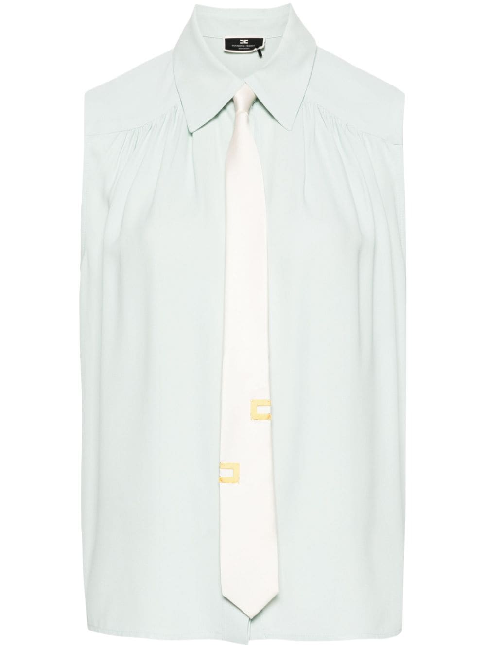 Elisabetta Franchi Mouwloze blouse Groen