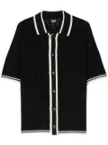 GCDS crochet-knit shirt - Black