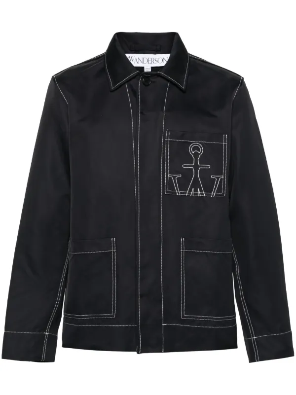 ☆VIP価格☆ J W ANDERSON ジャケット JW Anderson アンカー シャツジャケット | ブラック | FARFETCH JP