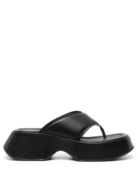 Vic Matie leather platform flip flops