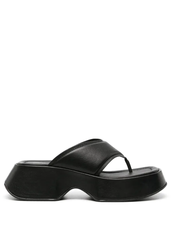Platform Flip Flip Flops On Sale Vic Matie Leather Platform Flip