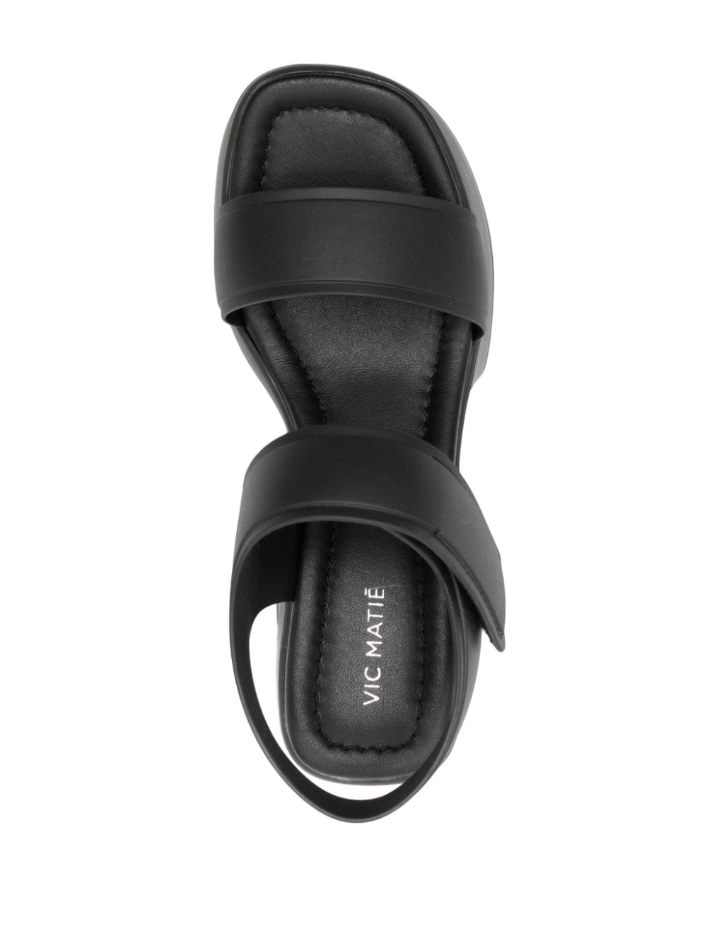 Shop Vic Matie Rubby Platform-wedge Sandals In Black