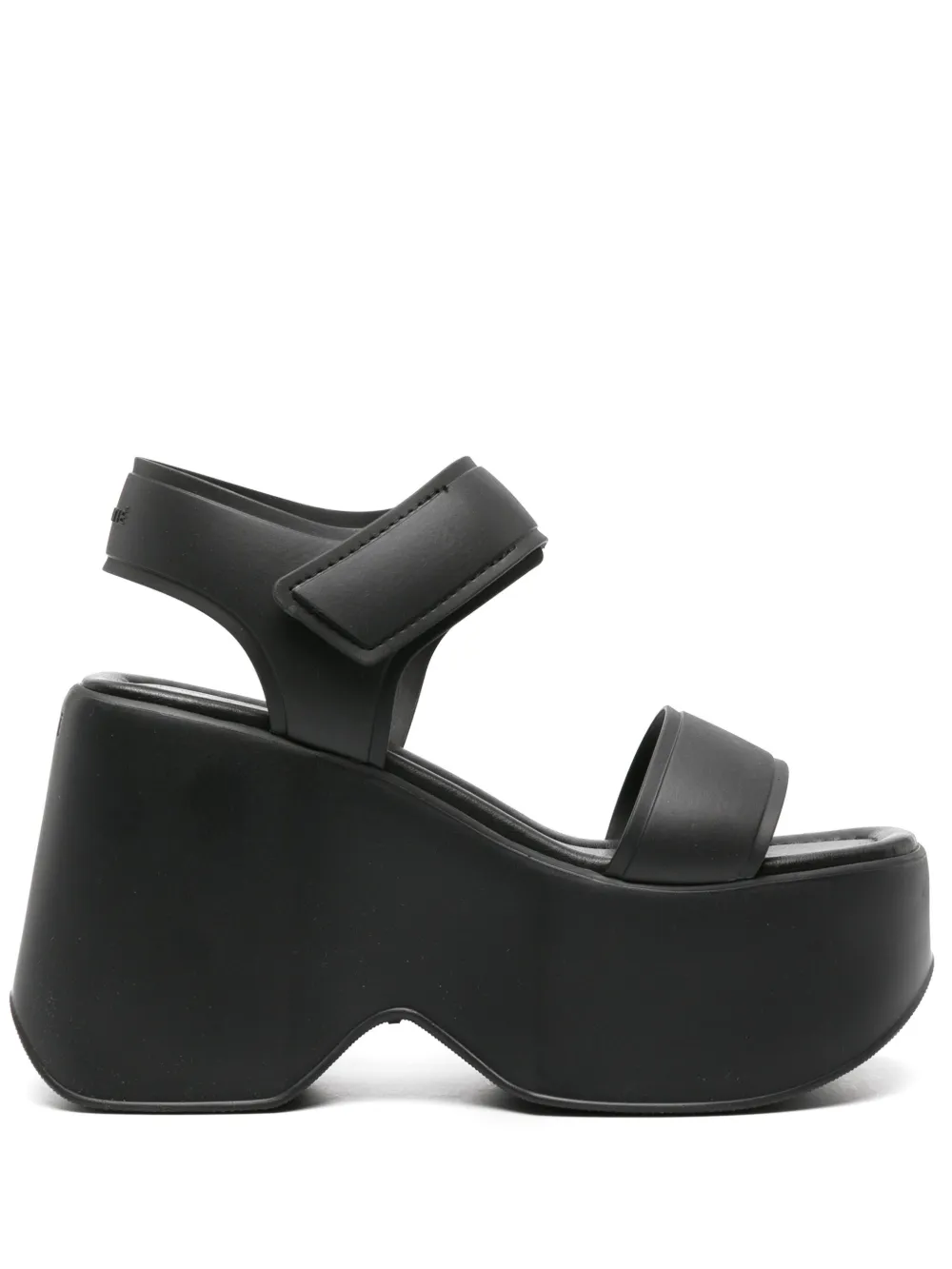 Shop Vic Matie Rubby Platform-wedge Sandals In Black